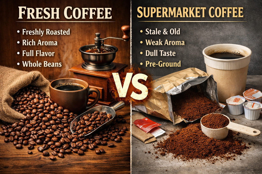 Why Fresh Coffee Tastes So Much Better Than Supermarket Brands